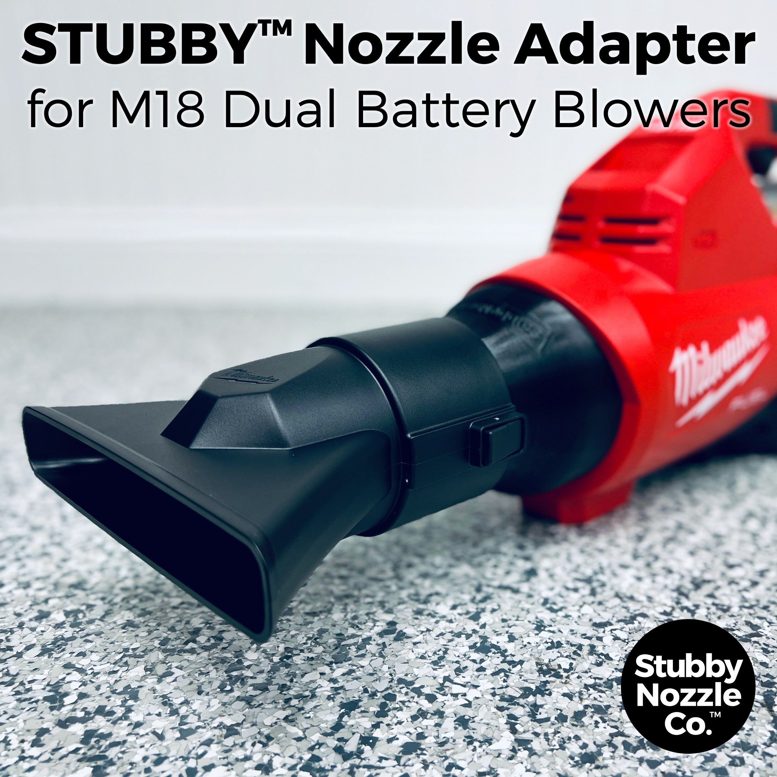stubby nozzle milwaukee blower and battery
