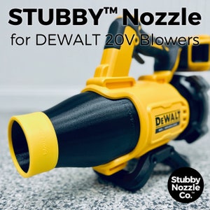 Bico de secagem de carro Stubby Nozzle Co. STUBBY® para soprador de folhas DEWALT 20V Max XR (DCBL722B)