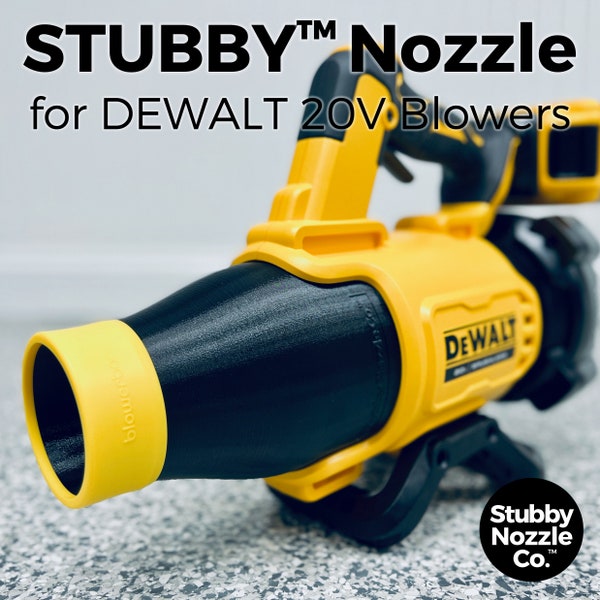 Stubby Nozzle Co. STUBBY® Car Drying Nozzle for DEWALT 20V Gen II Leaf Blower (DCBL722B)
