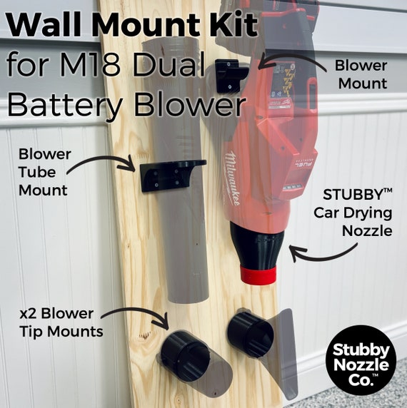 Wall Mount Kit for Milwaukee M18 FUEL Dual Battery Leaf Blower 2824 20 Etsy