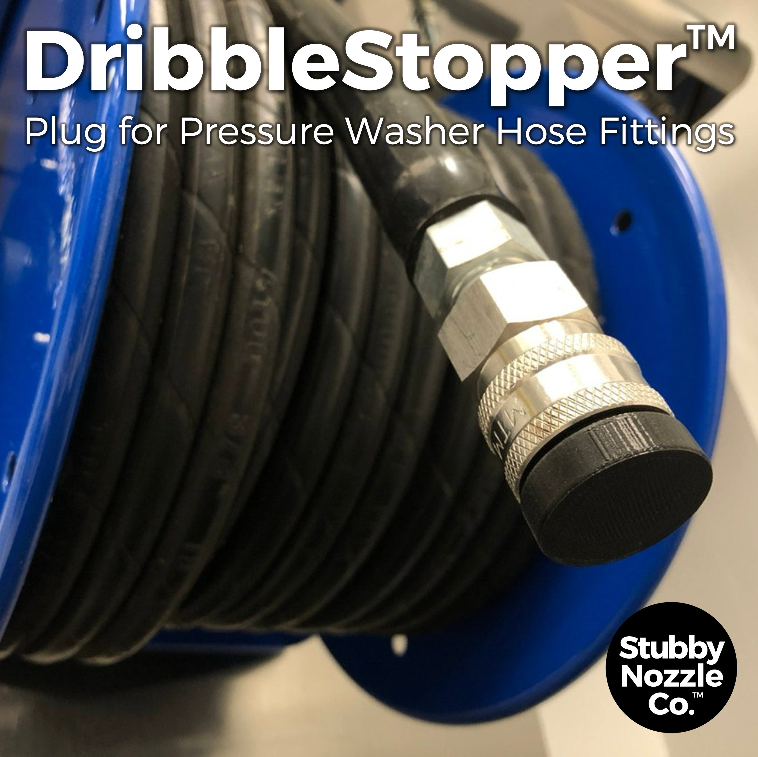 Dribblestopper™ Plug for 3/8 Pressure Washer Hose Quick Disconnect Fittings  