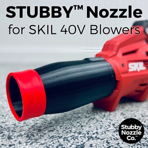 Stubby Nozzle Co. STUBBY® Car Drying Nozzle for SKIL PWR Core 40V Leaf Blowers (BL4713C-11 & BL4713-10)