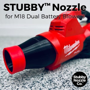 Stubby Nozzle Co. STUBBY® Car Drying Nozzle for Milwaukee M18 FUEL Dual Battery Leaf Blower (2824-20)