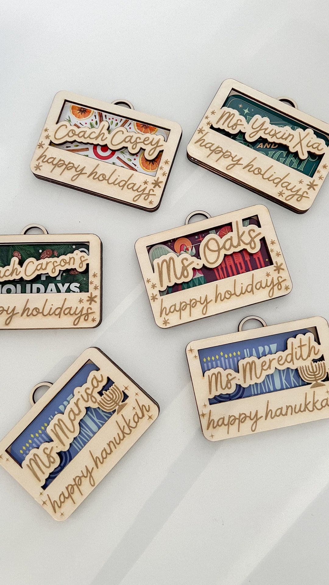 Gift Card Holder Holiday Gift Card Holder Teacher Gift Etsy