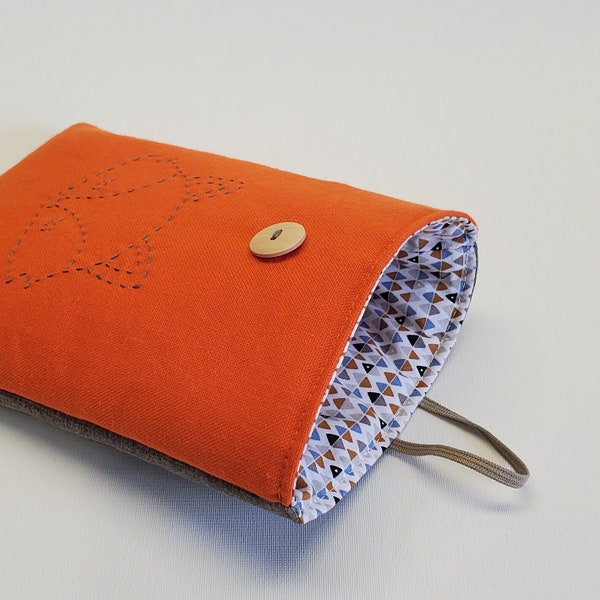 Pochette molletonnée pour livre de poche, Pochette ajustable pour livre, Etui à livre, Format livre de poche, Cadeau livre