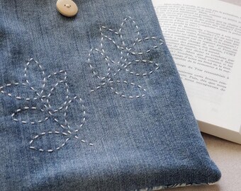 Pochette à livre molletonnée, Pochette ajustable pour livre de poche, Etui à livre de format poche