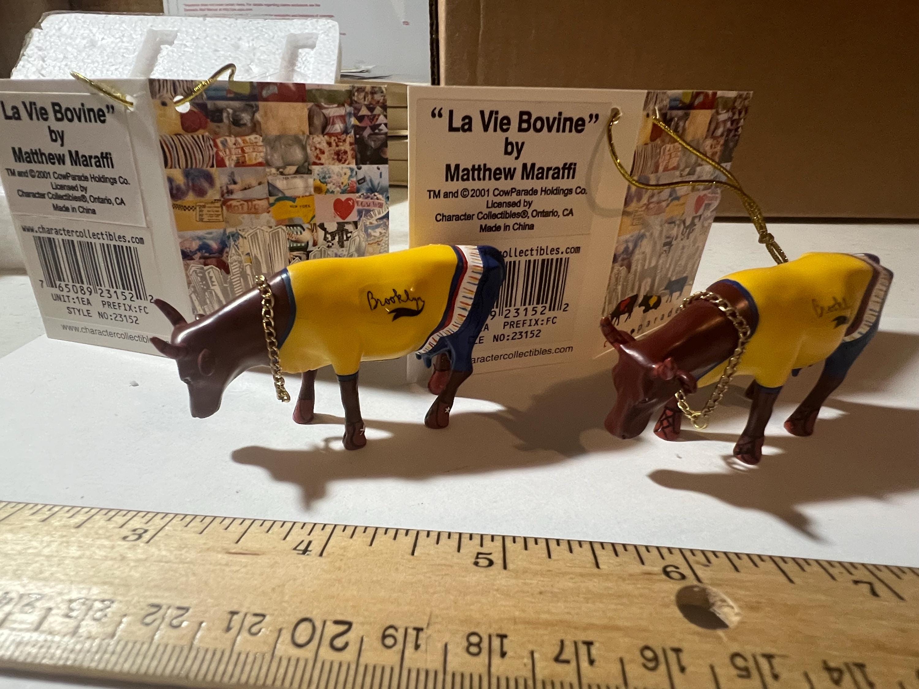 希少】CowParade カウパレード 牛 フィギュリン 海 ウミガメ 置物