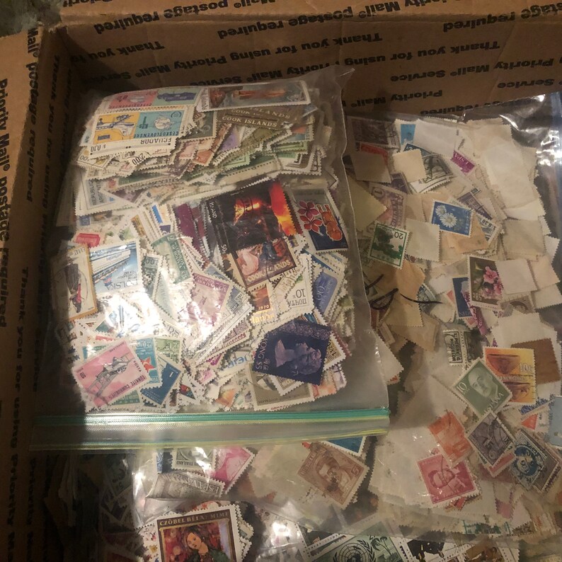 Beautiful Worldwide Stamp Collection Lots in 50 Stampsoff Etsy