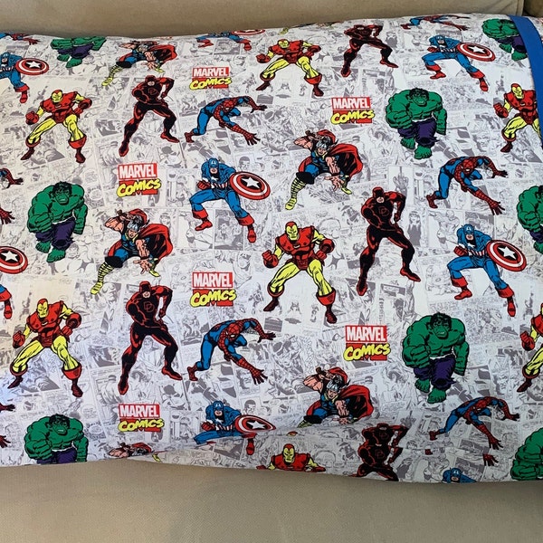 Marvel Comic  Standard Size Pillowcase measuring 20" x 28"