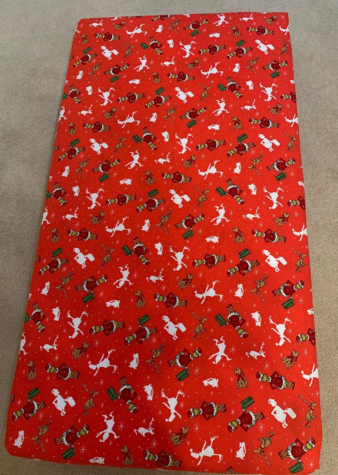 The Grinch and Max Crib Sheet Etsy