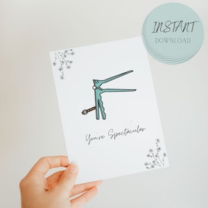 Sei spettacolare biglietto di auguri, ostetrico-ginecologo, biglietto di ringraziamento, biglietto di compleanno, biglietto per infermiera ostetrica e partoriente, infermiera precettrice, download, PDF, stampa