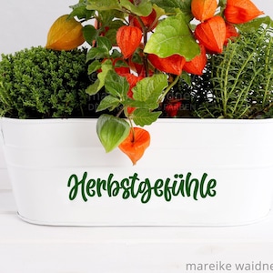 Sticker | Saying | Plant pot | Sticker | Gift | Season