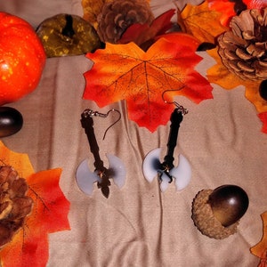 battle axe earrings