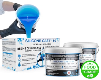 Platinum Cure Silicone Mold Making Rubber Semi-Rigid 2kg