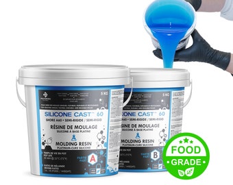 Platinum Cure Silicone Mold Making Rubber Semi-Rigid 10kg