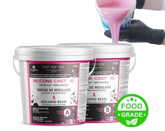 Platinum Cure Silicone Mold Making Rubber Semi-Flexible 10kg