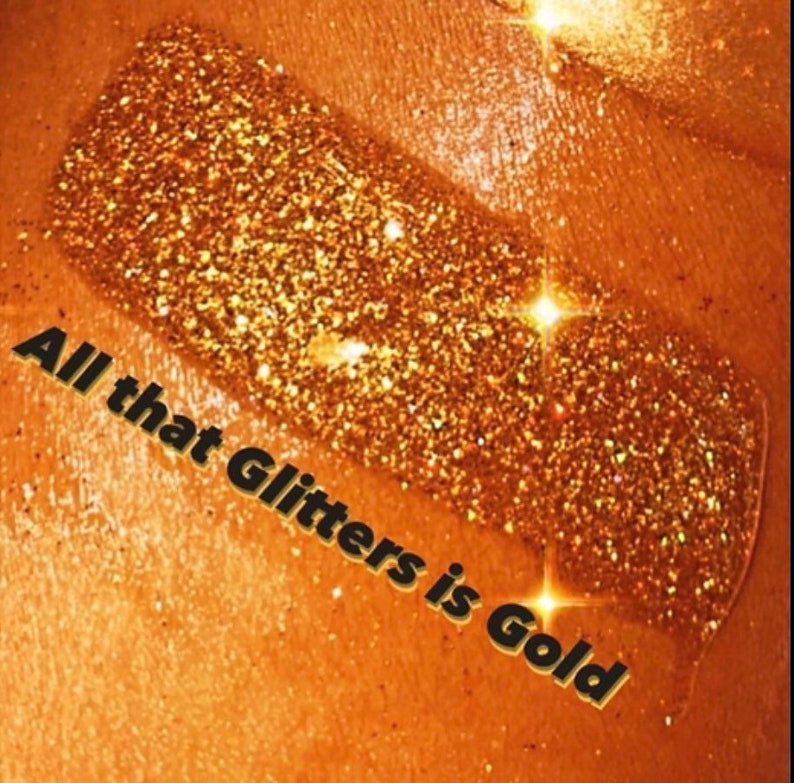 Gold Glitter Gloss all That Glitters is Gold Etsy