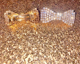 VTG Gold-tone Mickey Mouse Bow Hair Clip Made in FRANCE s-l400.jpg main image 2