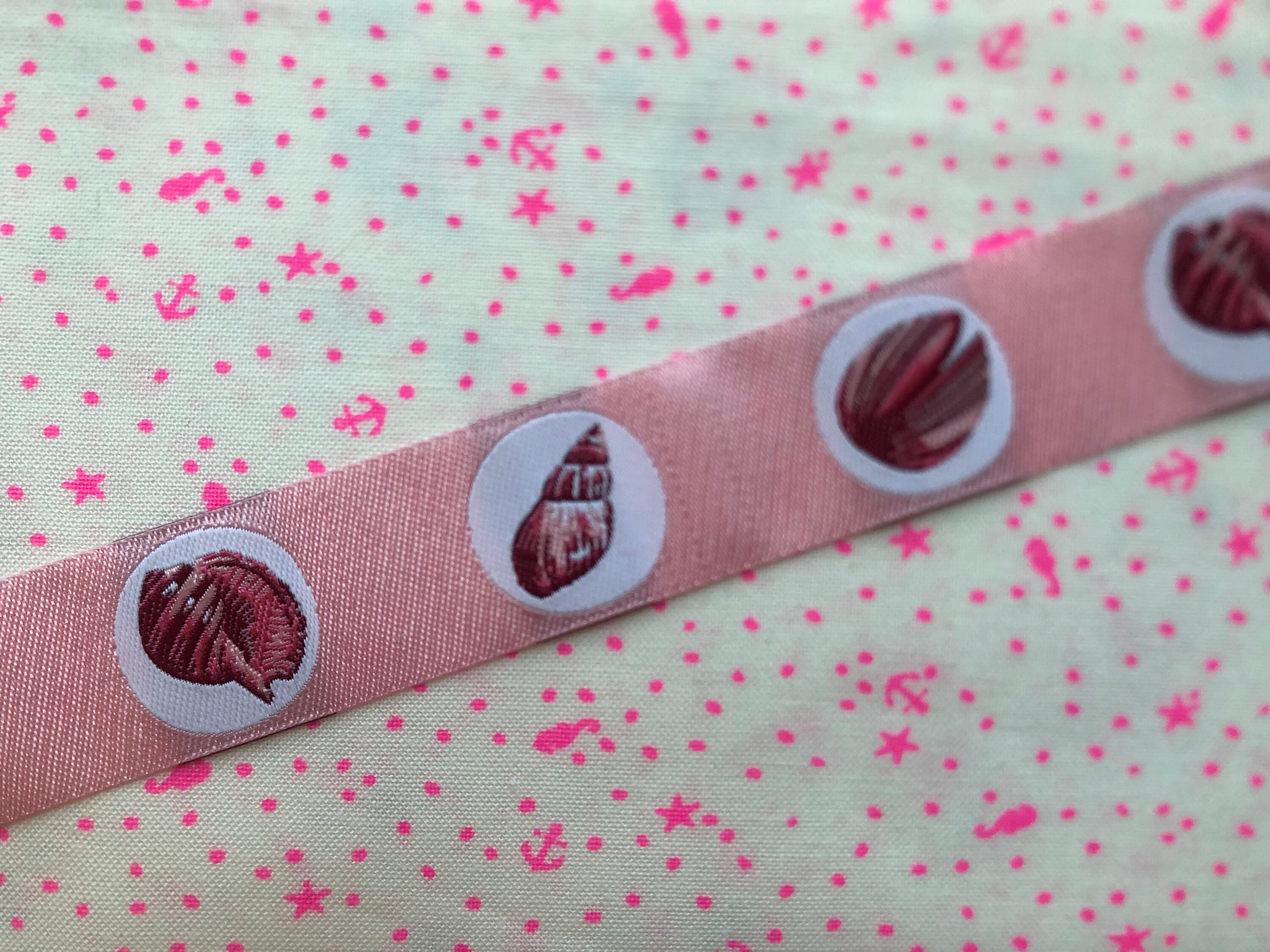 Shell Ribbons Tula pink shell ribbon 7/8 wide BTY | Etsy