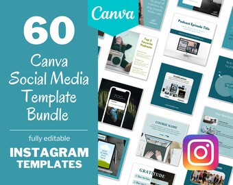 Instagram Square Canva Social Media Templates, Turquoise Instagram Templates, Instagram Marketing, Engagement Post Graphics