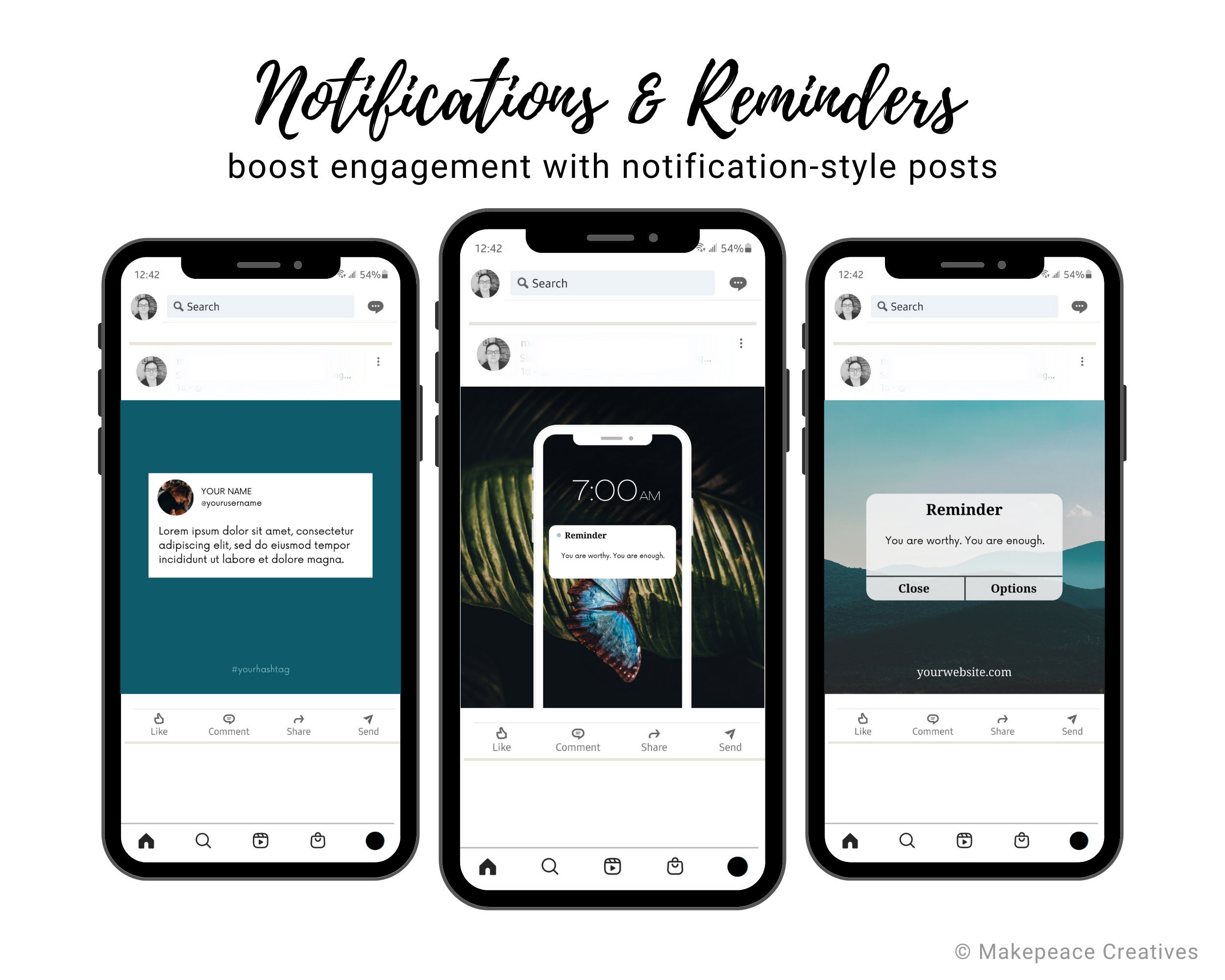 Linkedin Square Canva Social Media Templates, Turquoise Linkedin ...