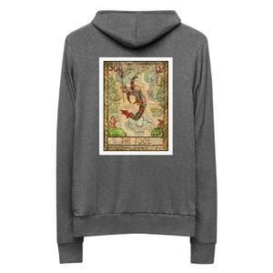 Série Tarot : Le sweat à capuche zippé Unisexe The Fool