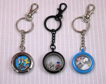 Personalized Floating Locket - Choose Charms & Chains, Memory Photo Locket, Unique Sentimental Gift, Ideal Keepsake