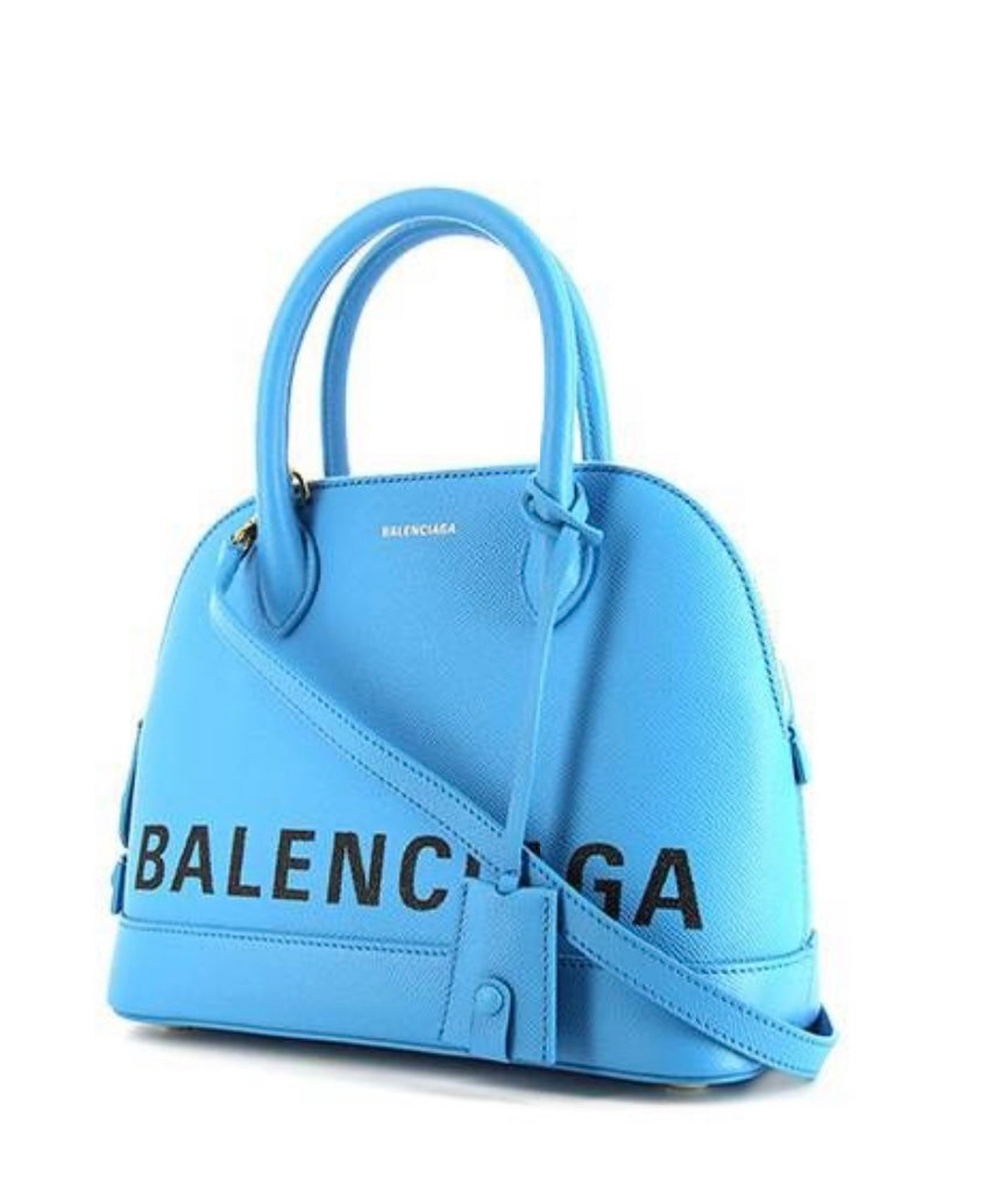 balenciaga blue velvet bag