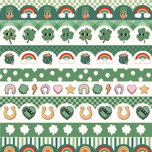 Groovy St. Patrick&#39;s Day Bulletin Board Borders