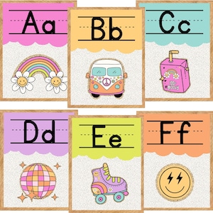 Disco Era Classroom Alphabet