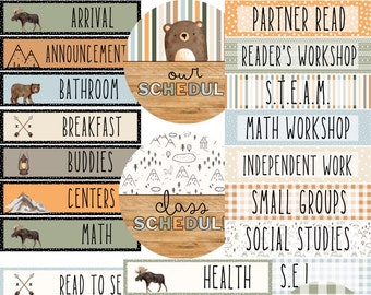 Adventure Classroom Schedule [editable]