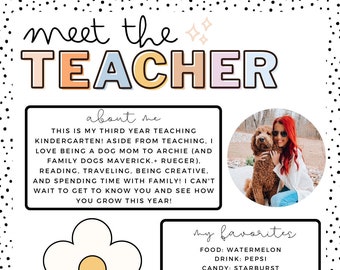Daisy Dreams Meet the Teacher Template