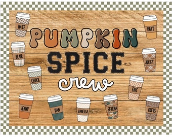 Kit de tablón de anuncios de Pumpkin Spice Crew [Groovy Fall]