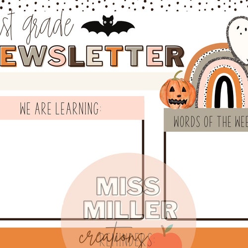 Fall/autumn Newsletter Template editable Etsy Fall/autumn Newsletter Template editable Etsy