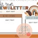 Fall/autumn Newsletter Template editable - Etsy
