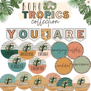 Boho Tropics Affirmation Station