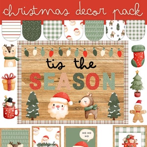 Classic Christmas Classroom Decor Pack