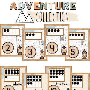 Adventure Classroom Number Posters