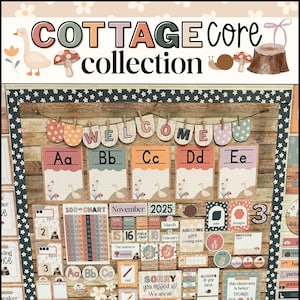 Cottagecore Complete Classroom Collection [editable]