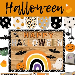 ハロウィーンの教室の装飾