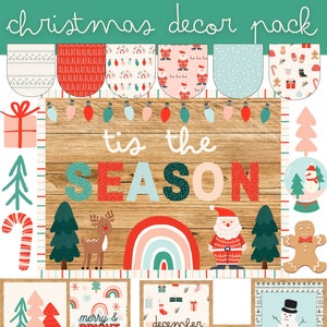 Modern Christmas Classroom Decor Pack v.1