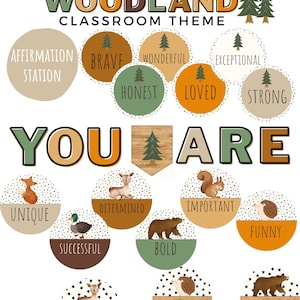 Woodland Classroom Affirmation Station