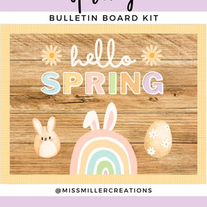 Hello Spring 2023 Bulletin Board Kit [Easter/Spring]