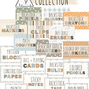 Adventure Classroom Supply Labels