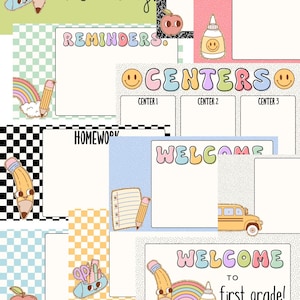 Groovy Back to School Google Slides Templates