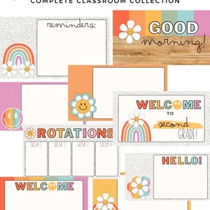Retro Rainbow Google Slides Templates