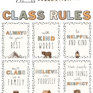 Adventure Class Rules Posters