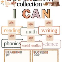 NEUTRAL Decoding Reading Strategy Posters | Boho Color Palette ...