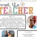 Groovy Glitter Meet the Teacher Template - Etsy
