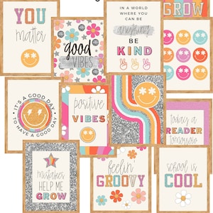 Groovy Glitter Classroom Posters